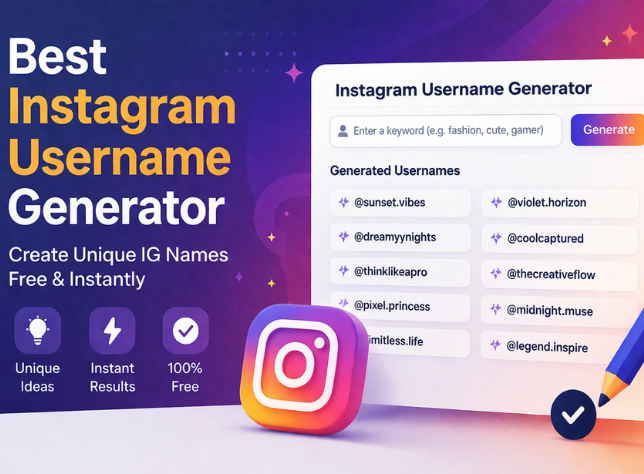 Instagram username generator