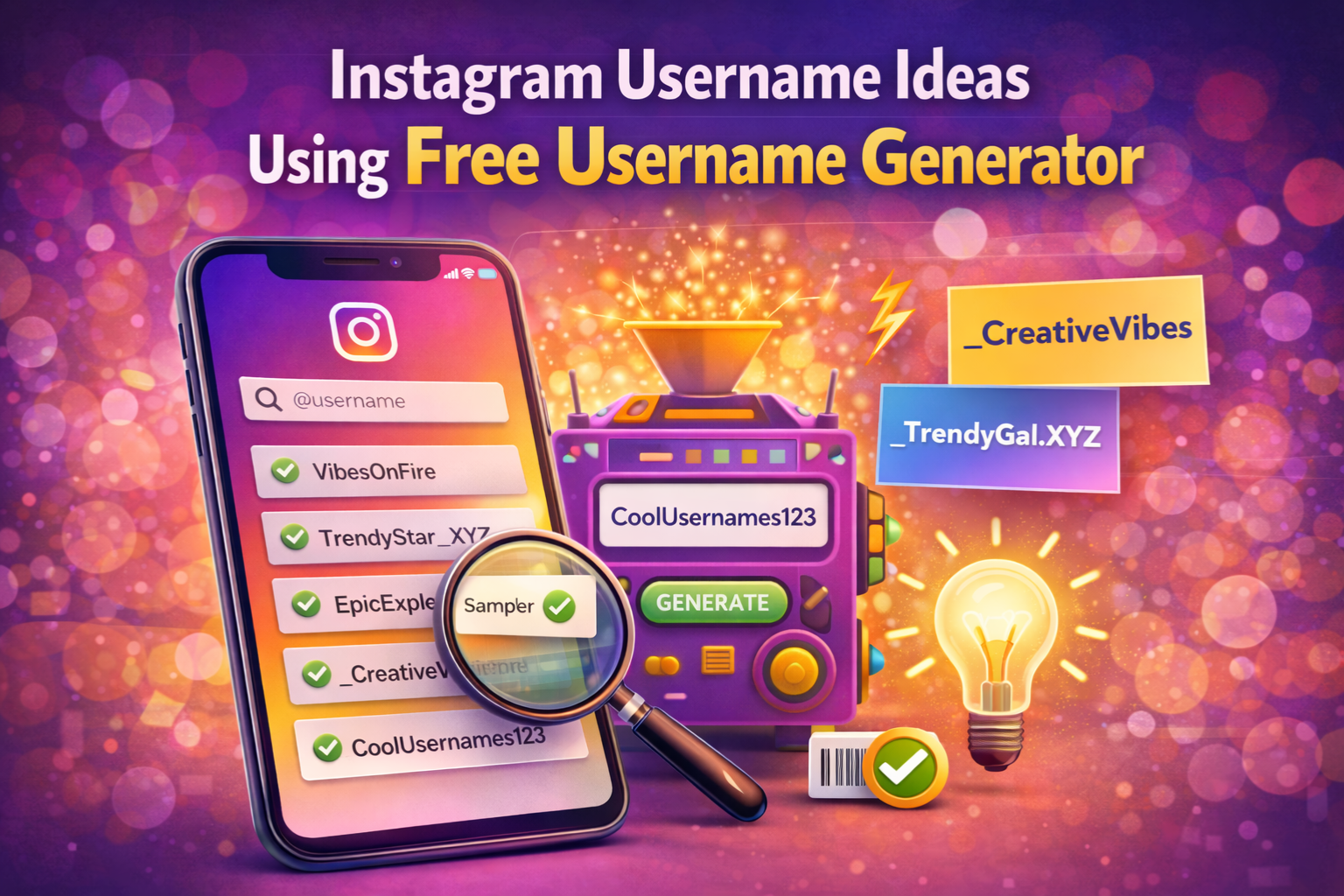 instagram username